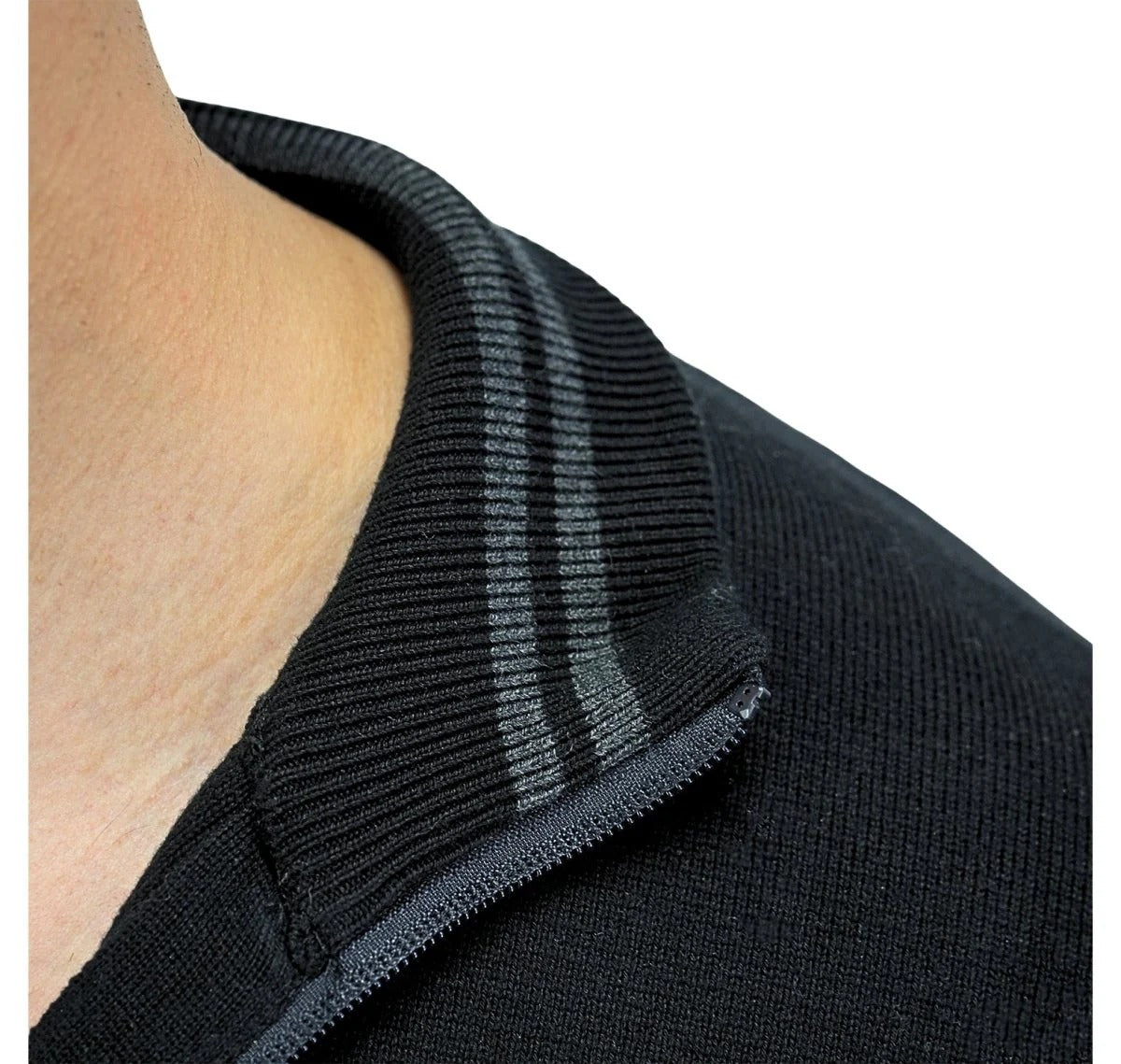 Men's Texture Stitch Mock Neck Long Sleeve Full Zipper Cardigan