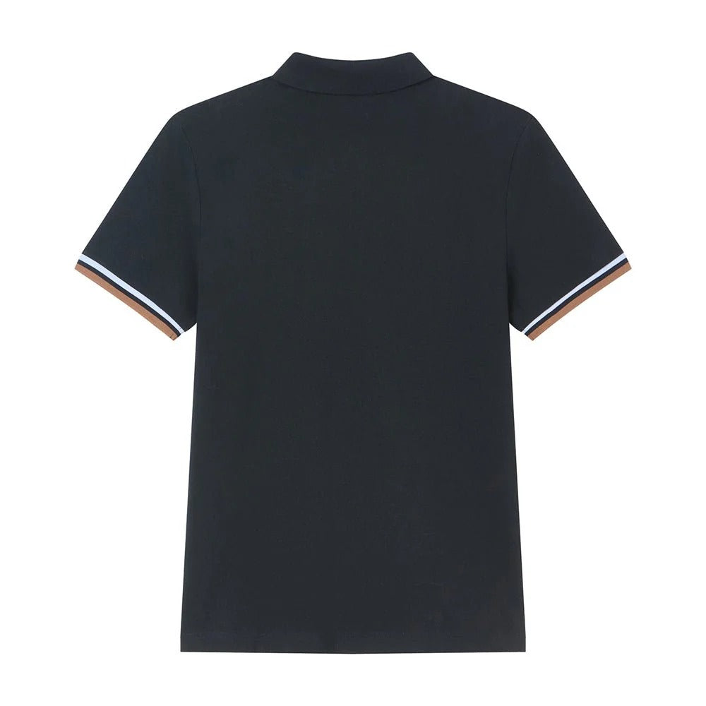 Men’s Slim Fit Embroidery Solid Polo