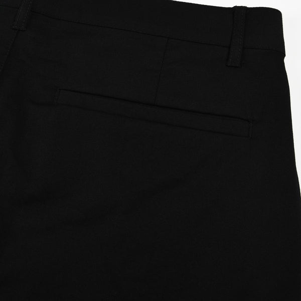 Cotton/Elastane Twill Low Rise Tapered Elastic Waist Khakis