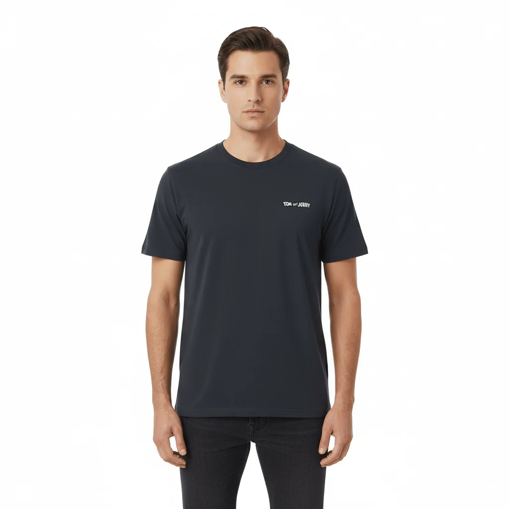 Men's Relaxed Fit Tom & Jerry Cotton Graphic Tee