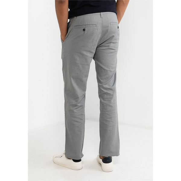 Men's Linen-cotton low rise casual pants