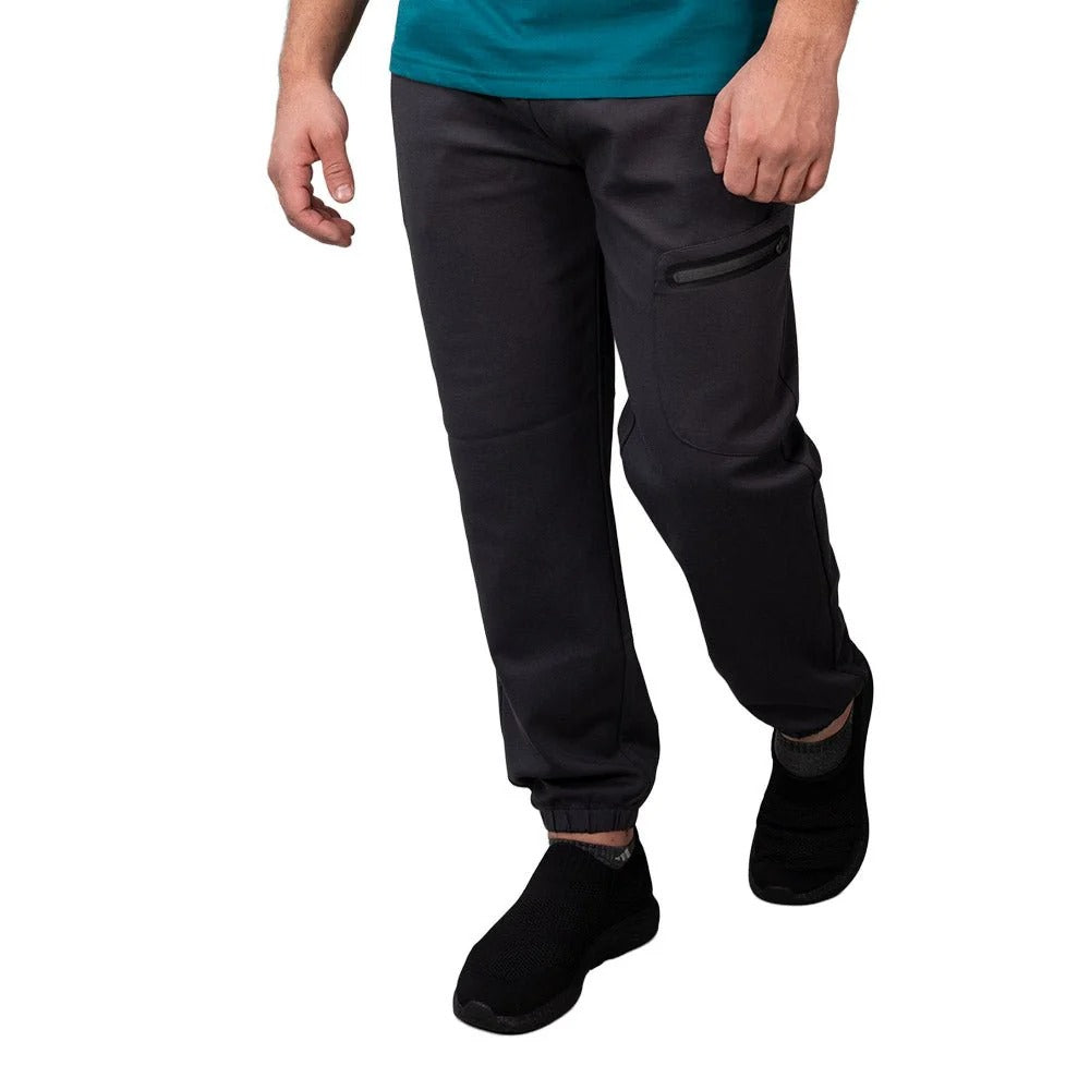 Men's Cotton Polyester Stretch Interlock Joggers - Relaxed Taper Fit