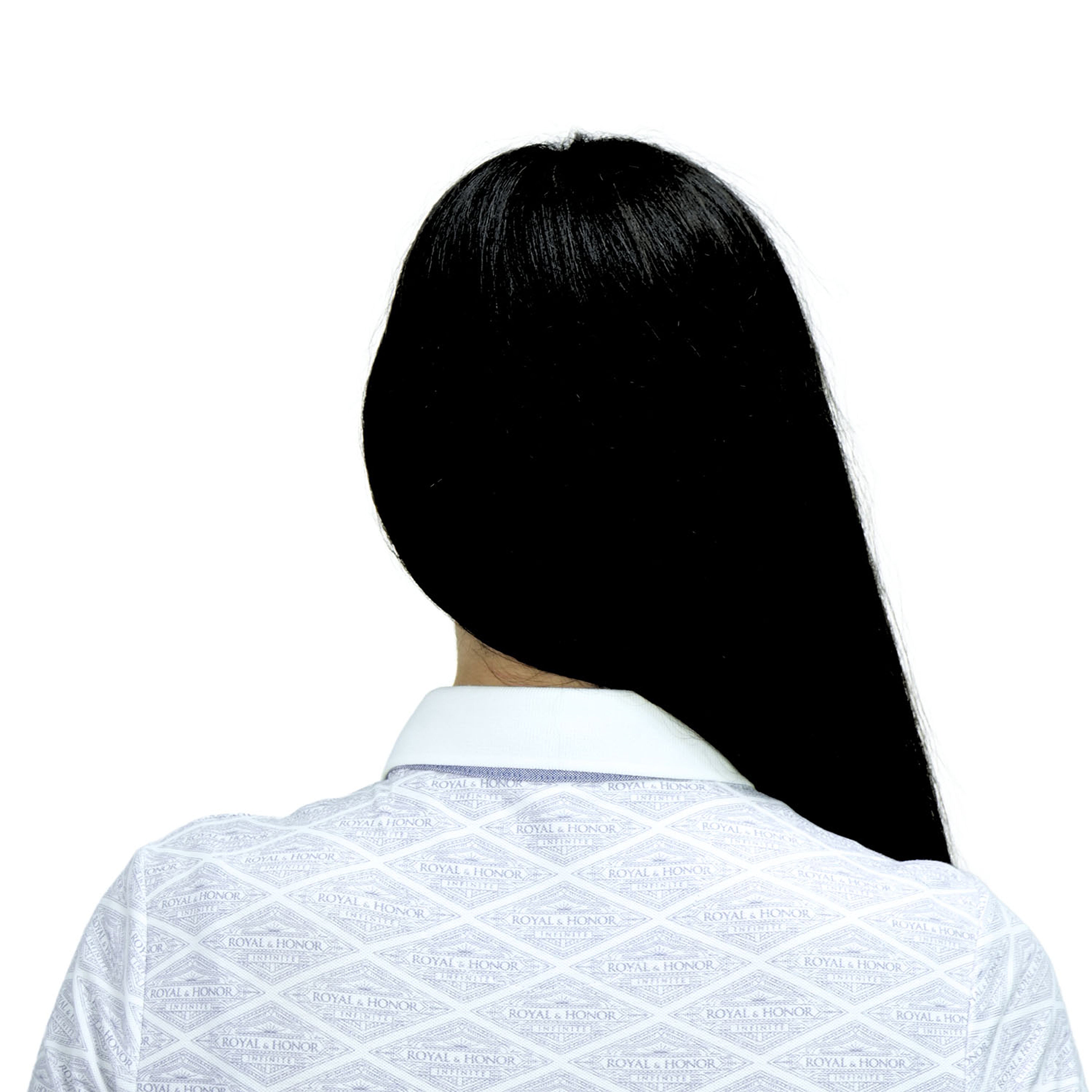 Women Cotton/Lycra Pique Flat Knitted Collar Short Sleeve Classic Slim