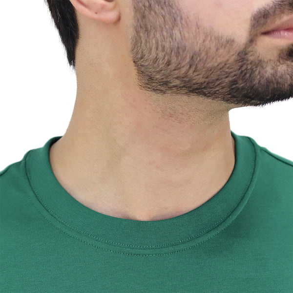 Cotton Jersey Crewneck Short Sleeve Slim Print Tee