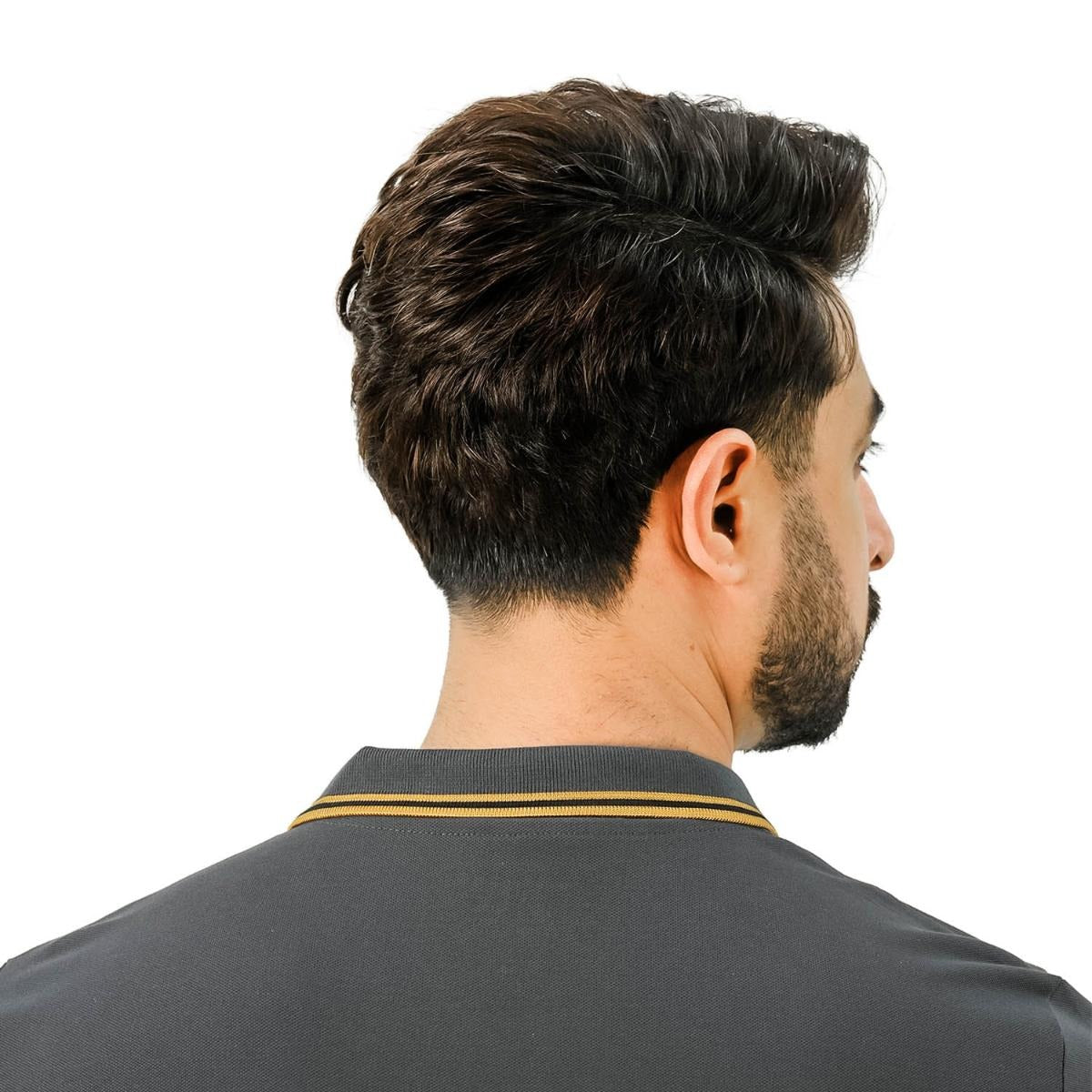 Cotton/Lycra Pique Flat Knitted Collar Short Sleeve Embroidery Solid Polo