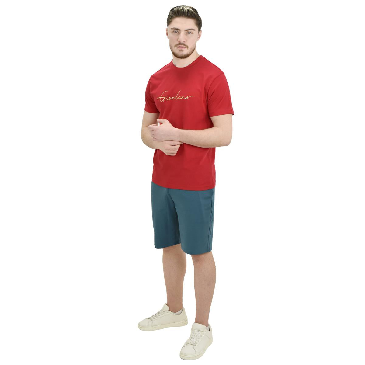 تيشيرتات قطنية قصيرة الأكمام برقبة دائرية وطبعة أنيقة (تيشيرتات مميزة)