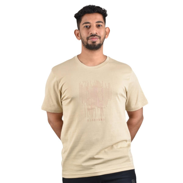 Cotton Jersey Crew Neck Short Sleeve Slim Print Tees  (Signature Tees)