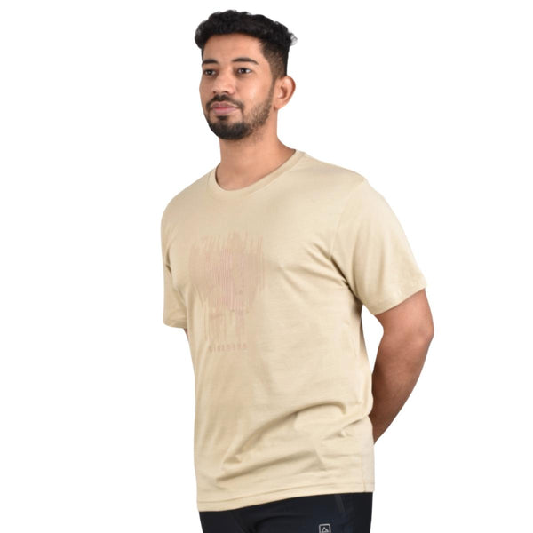 Cotton Jersey Crew Neck Short Sleeve Slim Print Tees  (Signature Tees)