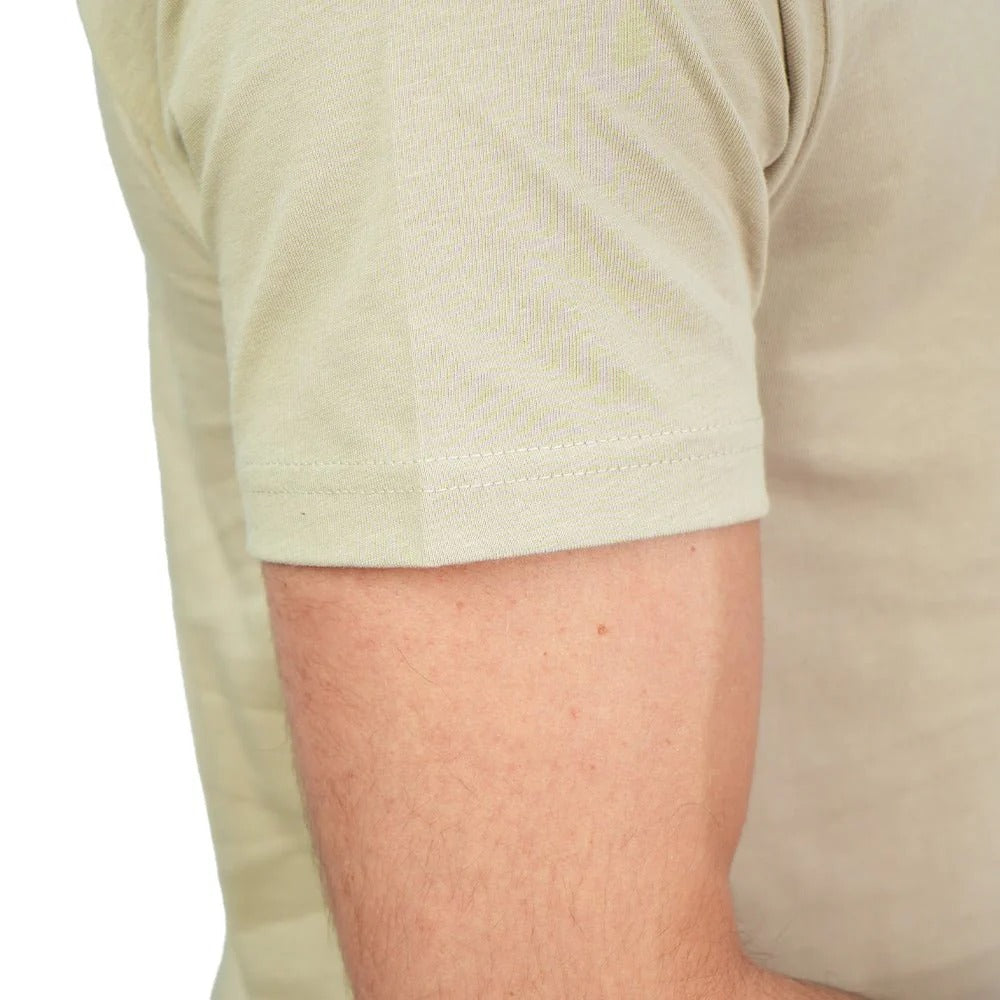 Men's Slim Cotton Crew Neck Message Print Tee