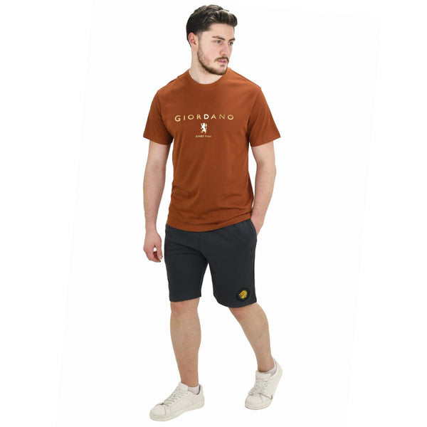 Cotton Jersey Crewneck Short Sleeve Slim Print Tee