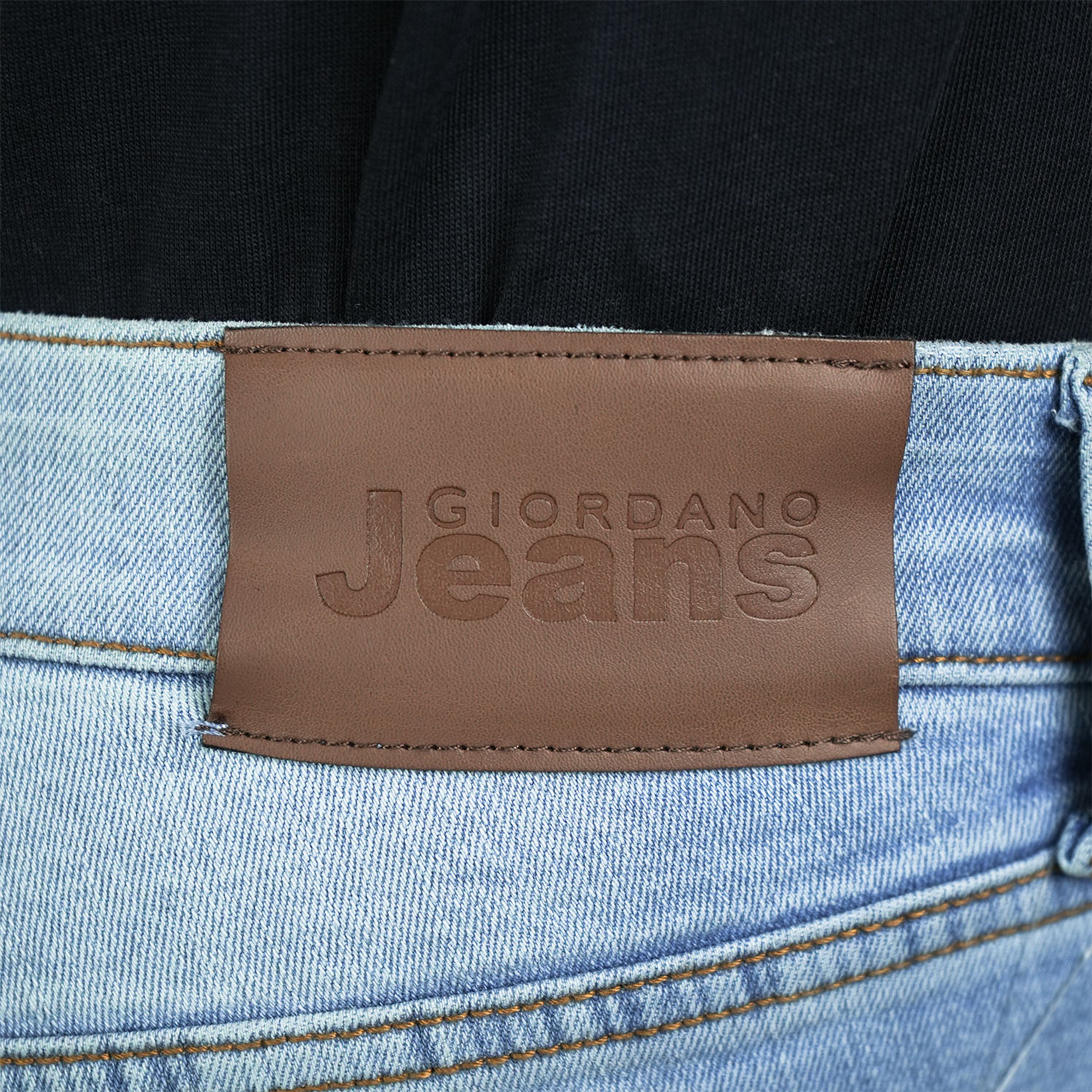 بنطلون جينز ضيق من القطن والإيلاستين