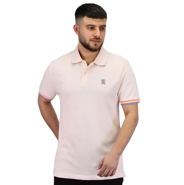 Cotton Pique Flat Knitted Collar Short Sleeve Embroidery Solid Polo (Performance Polo)