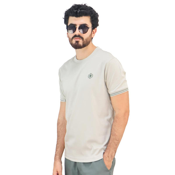 Cotton Interlock Crewneck Short Sleeve Slim Tee (Liquid Touch)