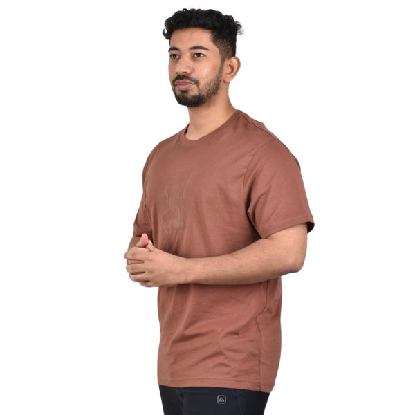 Cotton Jersey Crew Neck Short Sleeve Slim Print Tees  (Signature Tees)