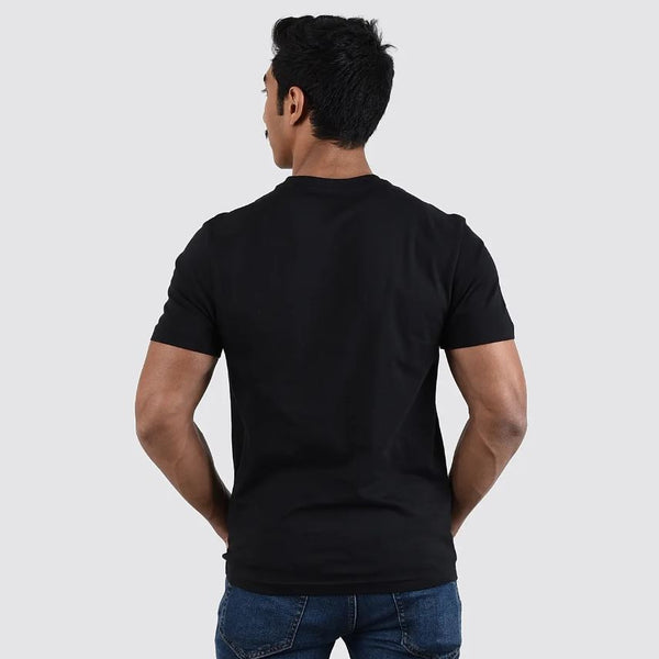 Cotton Jersey Crewneck Short Sleeve Slim Print Tees  (Signature Tees)