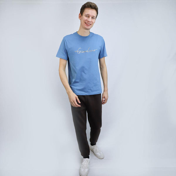 Cotton Jersey Crewneck Short Sleeve Slim Print Tees (Signature Tees)