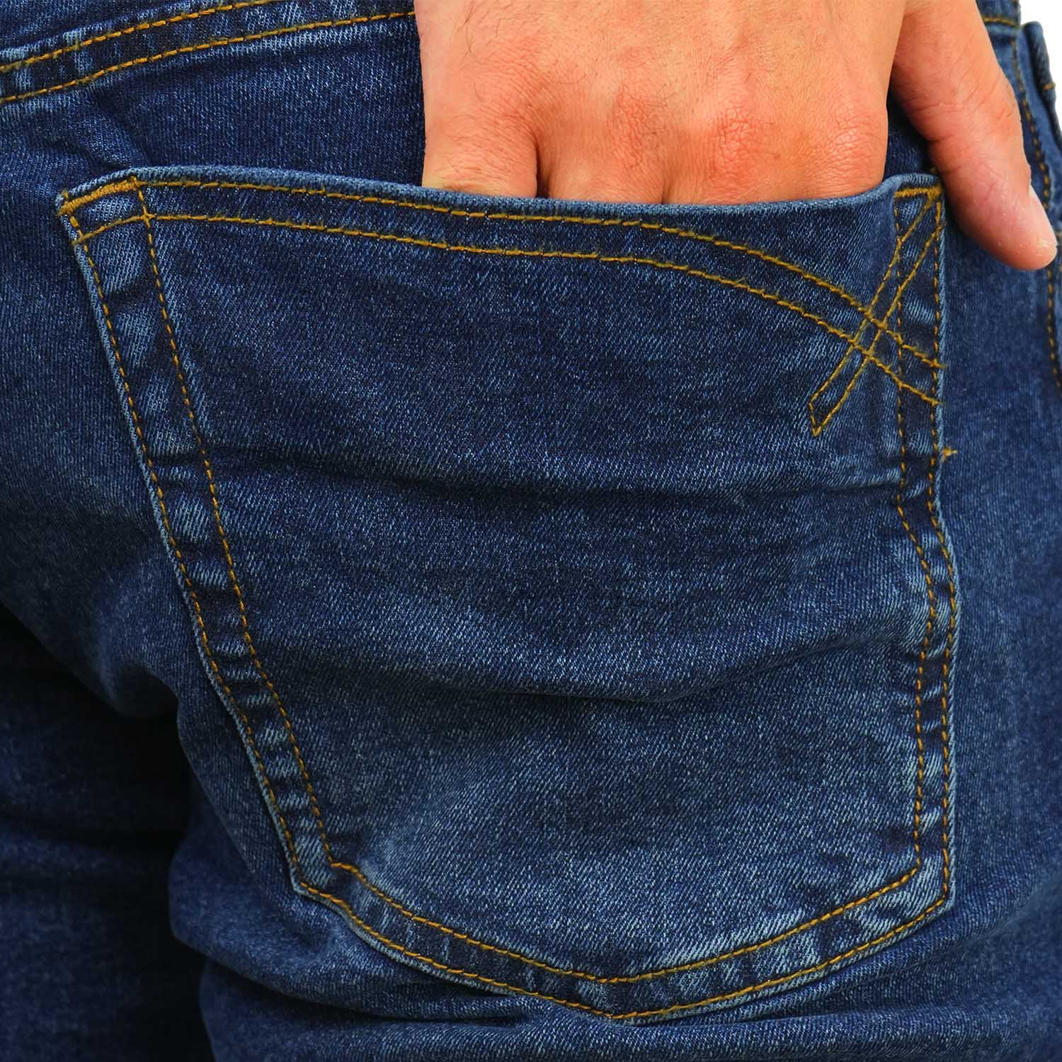 بنطلون جينز ضيق من القطن والإيلاستين