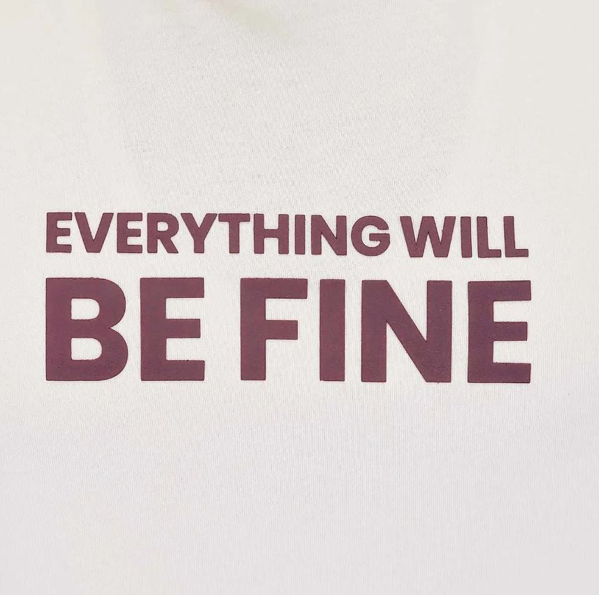 تيشيرت قطني مطبوع بأكمام قصيرة ورقبة دائرية وياقة دائرية