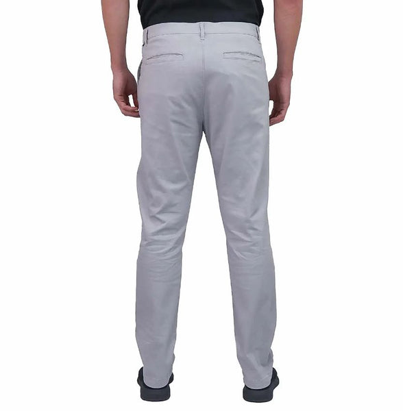 Cotton/Spandex Twill Mid Rise Regular Tapered Khakis