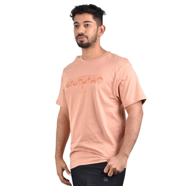 Cotton Jersey Crew Neck Short Sleeve Slim Print Tees  (Signature Tees)