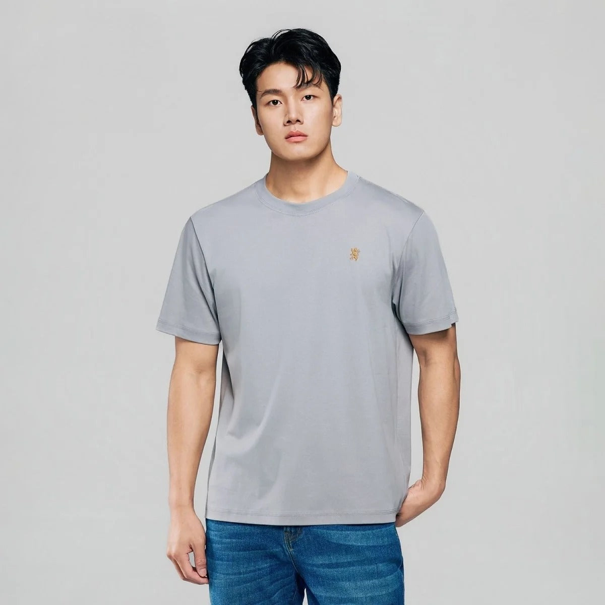 Men Regular Mercerized Cotton Crew Tee