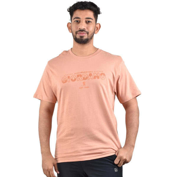 Cotton Jersey Crew Neck Short Sleeve Slim Print Tees  (Signature Tees)