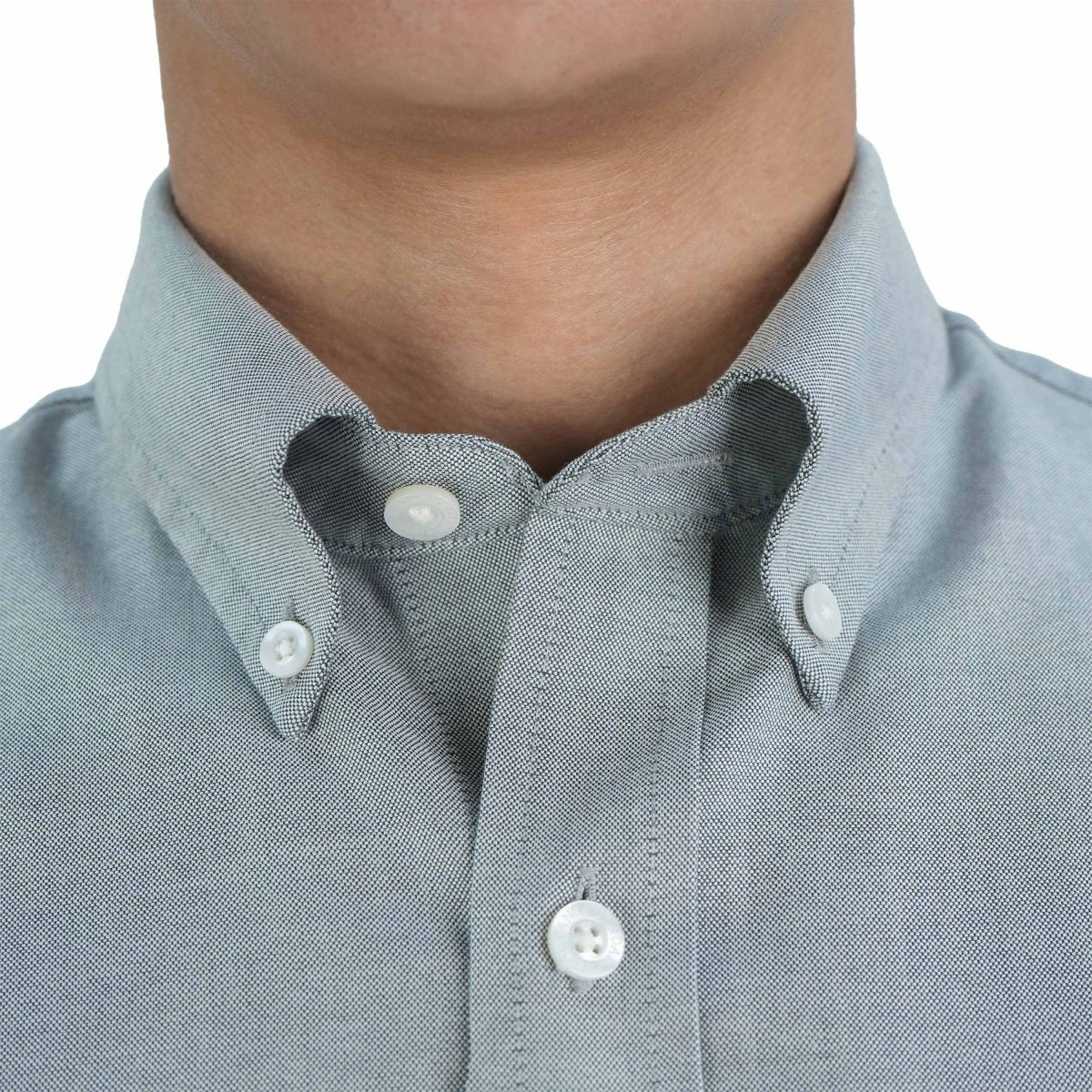 Cotton Oxford Short Sleeve Regular Wrinkle Free (Premium)