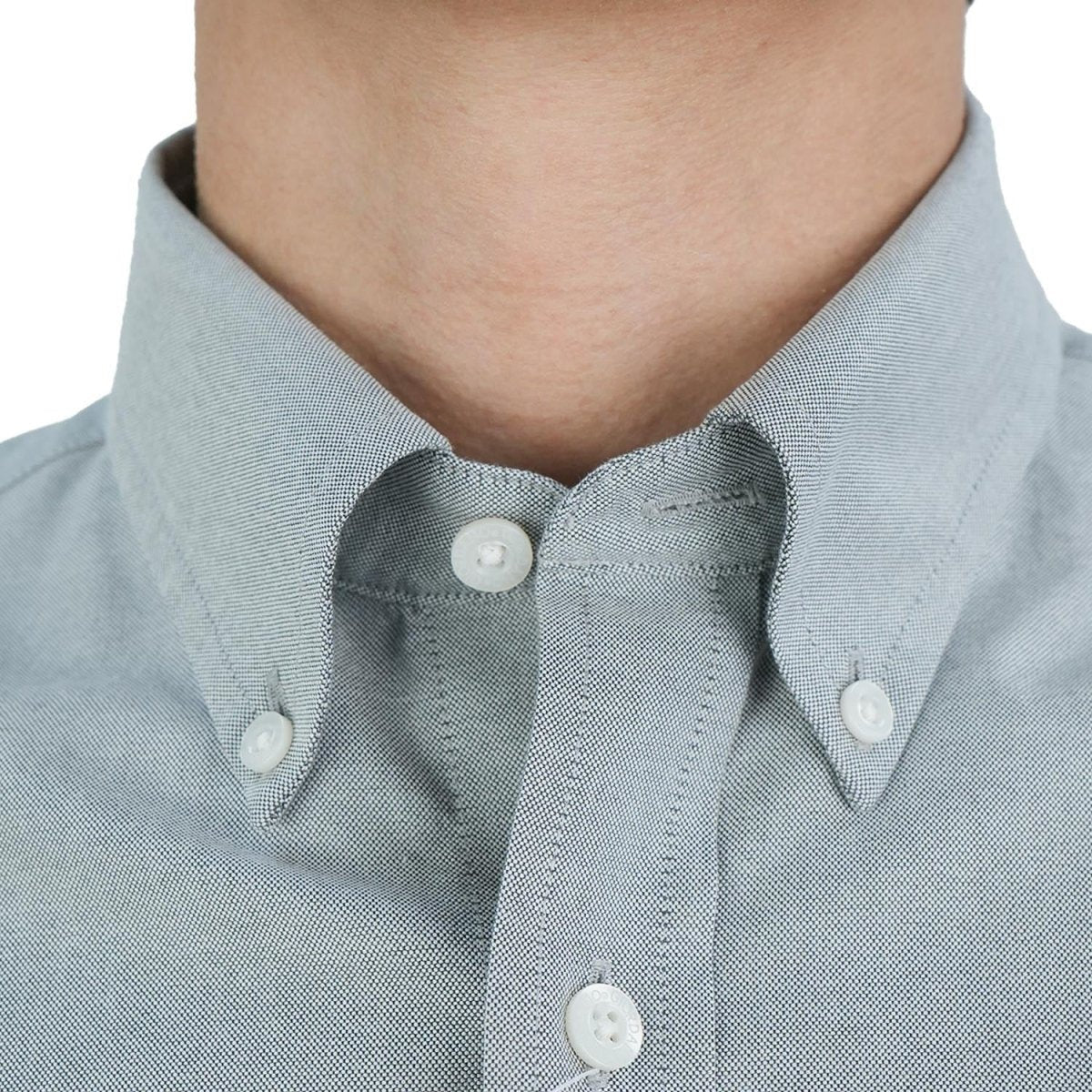 Cotton Oxford Long Sleeve Regular Wrinkle Free Shirt (Premium)