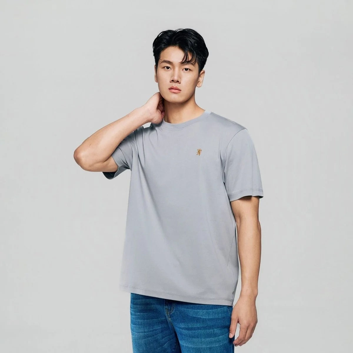 Men Regular Mercerized Cotton Crew Tee