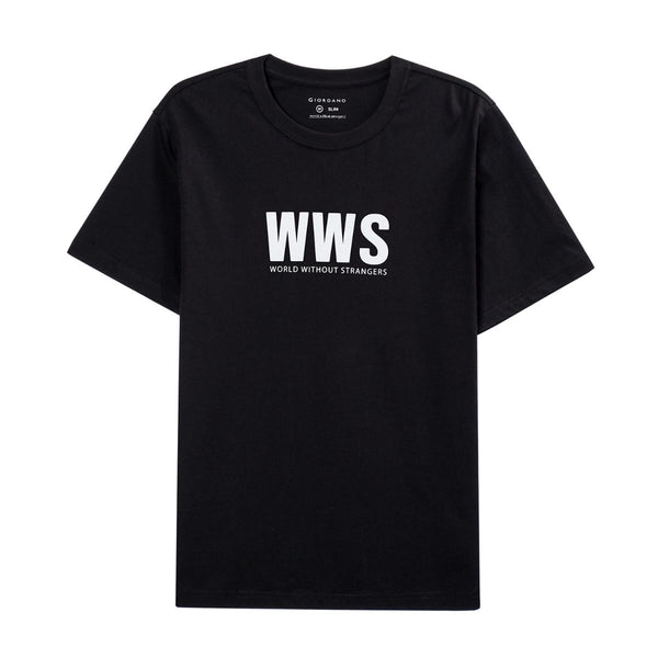 Cotton Jersey Crewneck Short Sleeve Slim Print Tees (WWS)