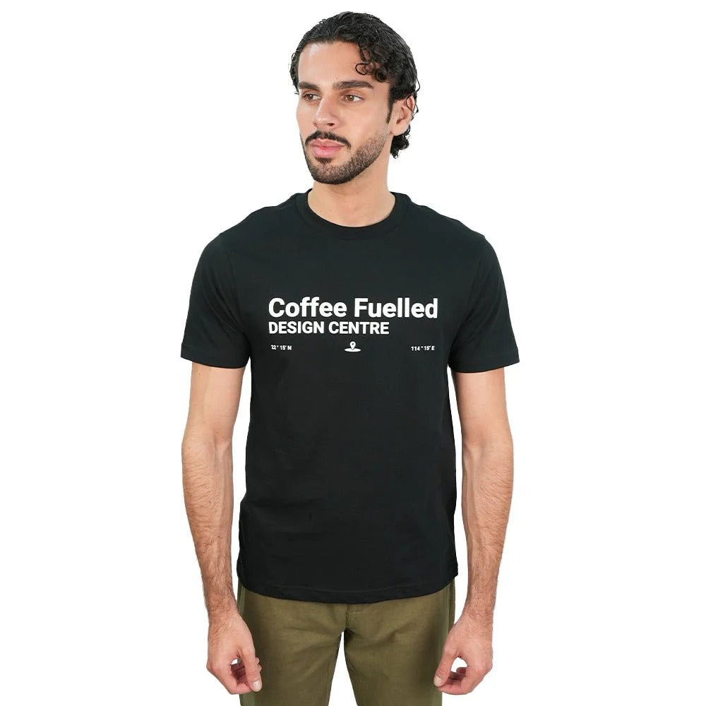 Men's Slim Cotton Crew Neck Message Print Tee