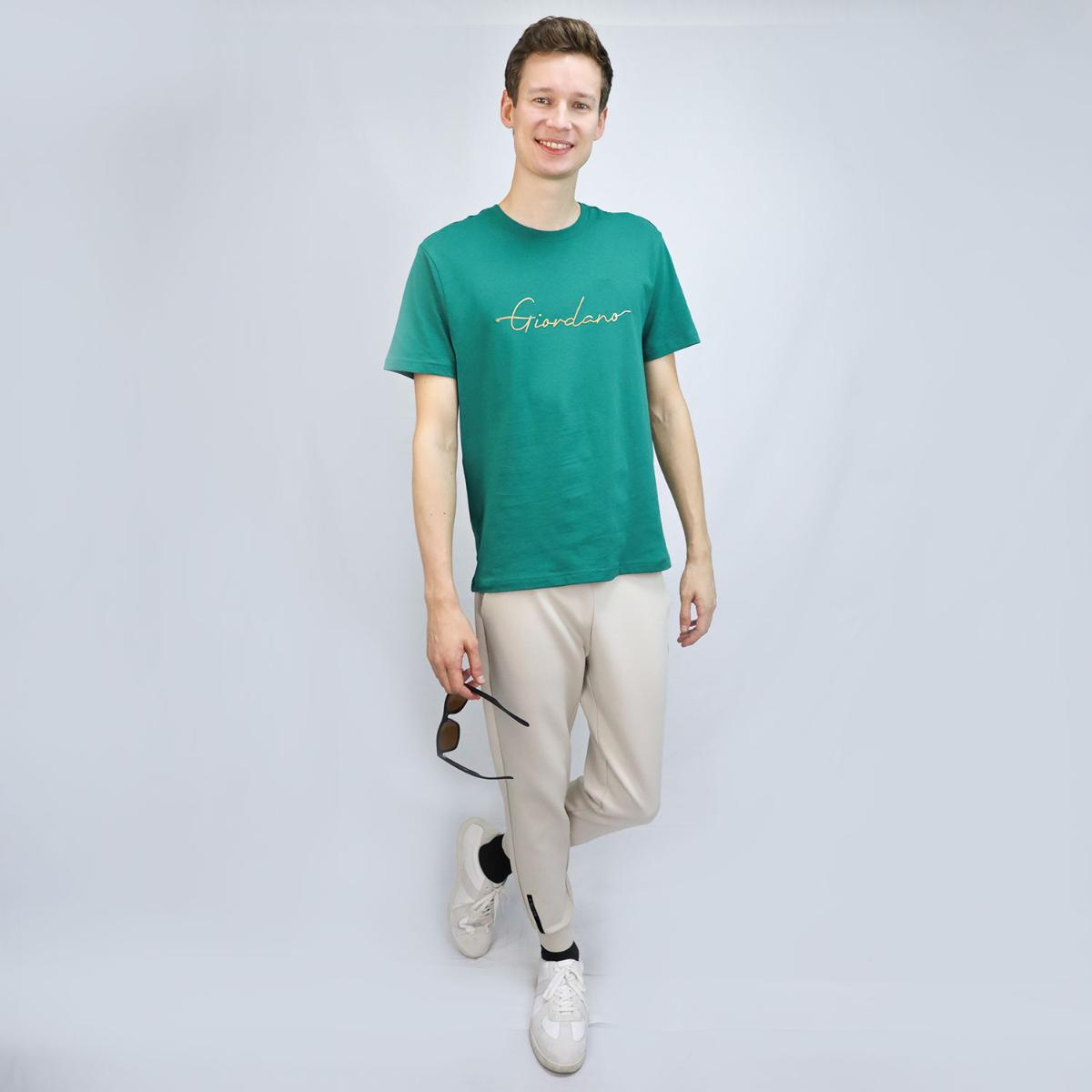 تيشيرتات قطنية قصيرة الأكمام برقبة دائرية وطبعة أنيقة (تيشيرتات مميزة)