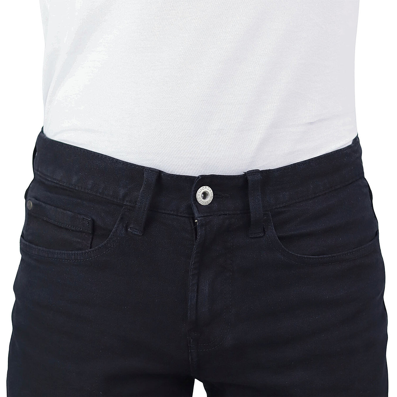 بنطلون جينز ضيق من القطن والإيلاستين