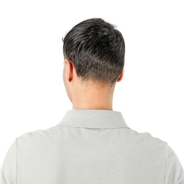 Cotton Pique Flat Knitted Collar Short Sleeve Slim Embroidery Solid Polo
