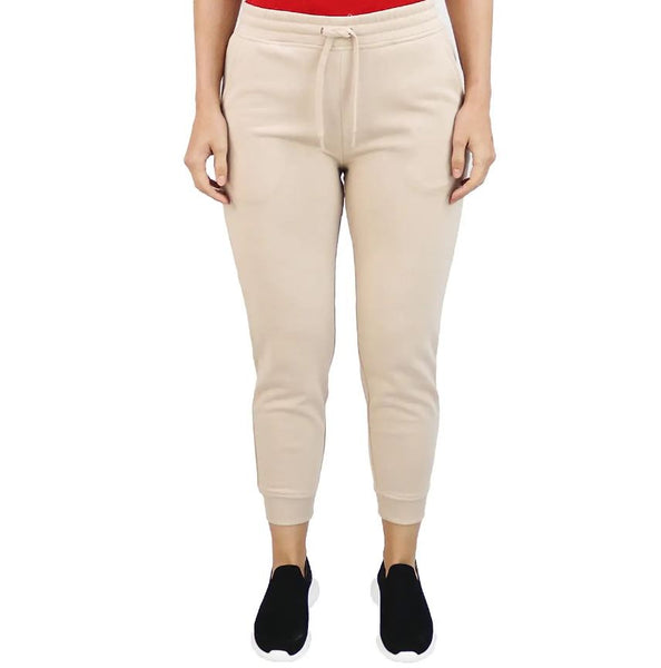 Women Cotton/Polyester French Terry Rise Regular Elastic Waist Pant