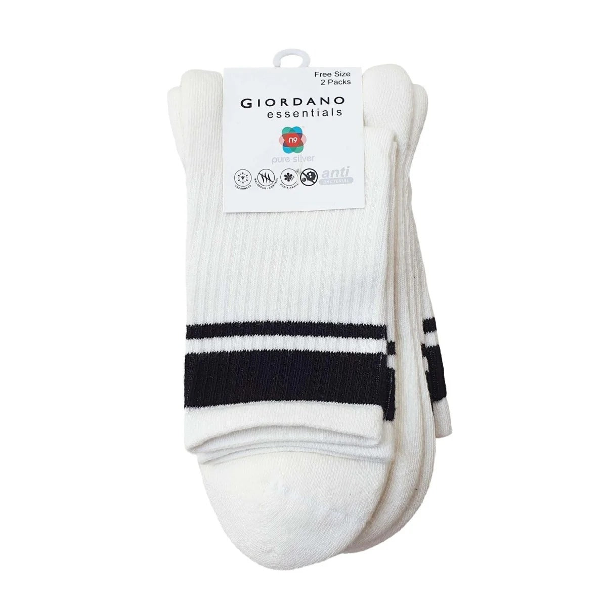 2-Pack Cotton-Blend Mid-Length Socks – Essentials Collection