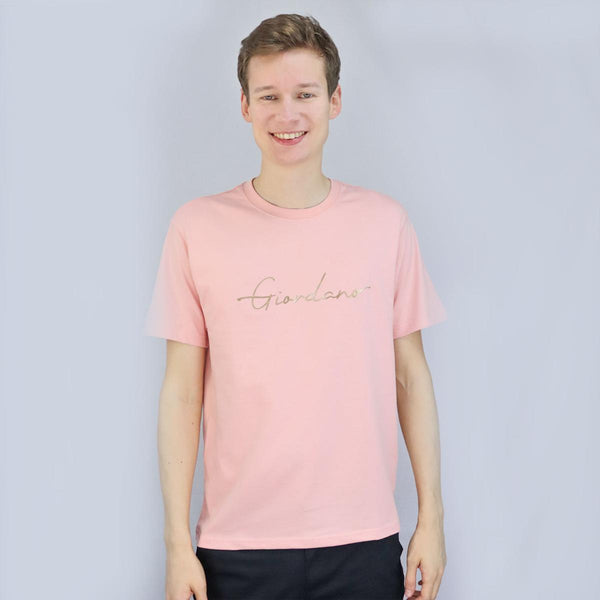 Cotton Jersey Crewneck Short Sleeve Slim Print Tees (Signature Tees)