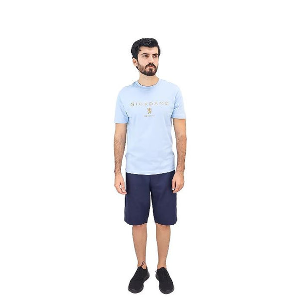 Cotton Jersey Crewneck Short Sleeve Slim Print Tee