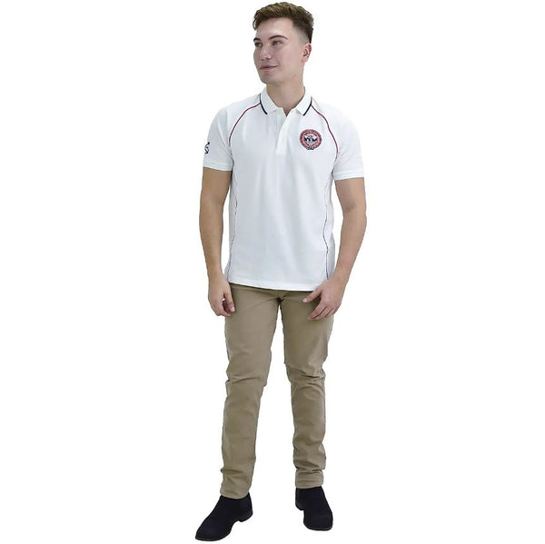 Cotton/Spandex Rise Regular Tapered Khakis (180 Elastic Waist band)