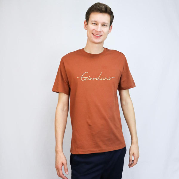 Cotton Jersey Crewneck Short Sleeve Slim Print Tees (Signature Tees)