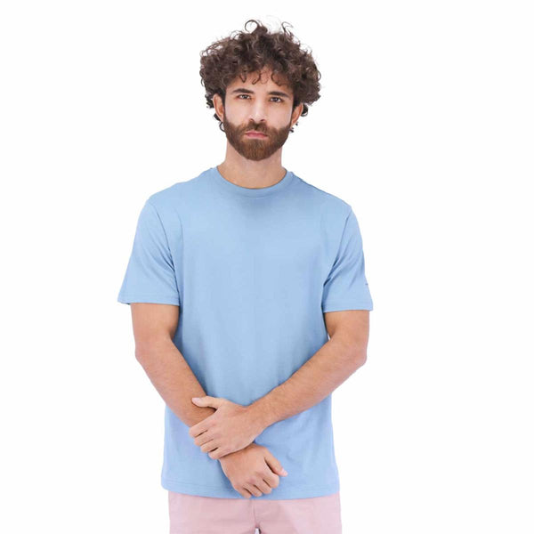 Cotton Jersey Crewneck Short Sleeve Slim Tee