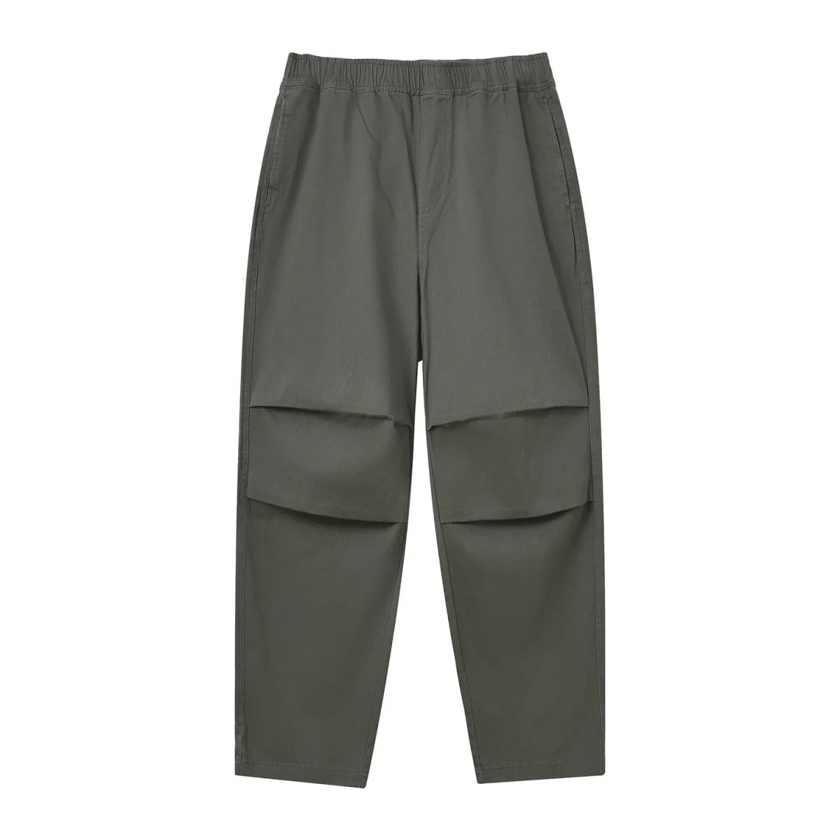 بنطلون كاكي رجالي بقصة مريحة وخصر مطاطي