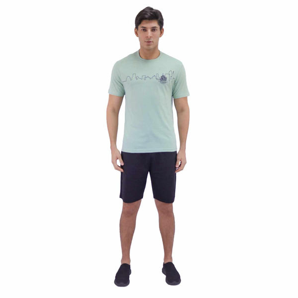 Men's Cotton Jersey Crew Neck Short Sleeve Slim Fit Tee