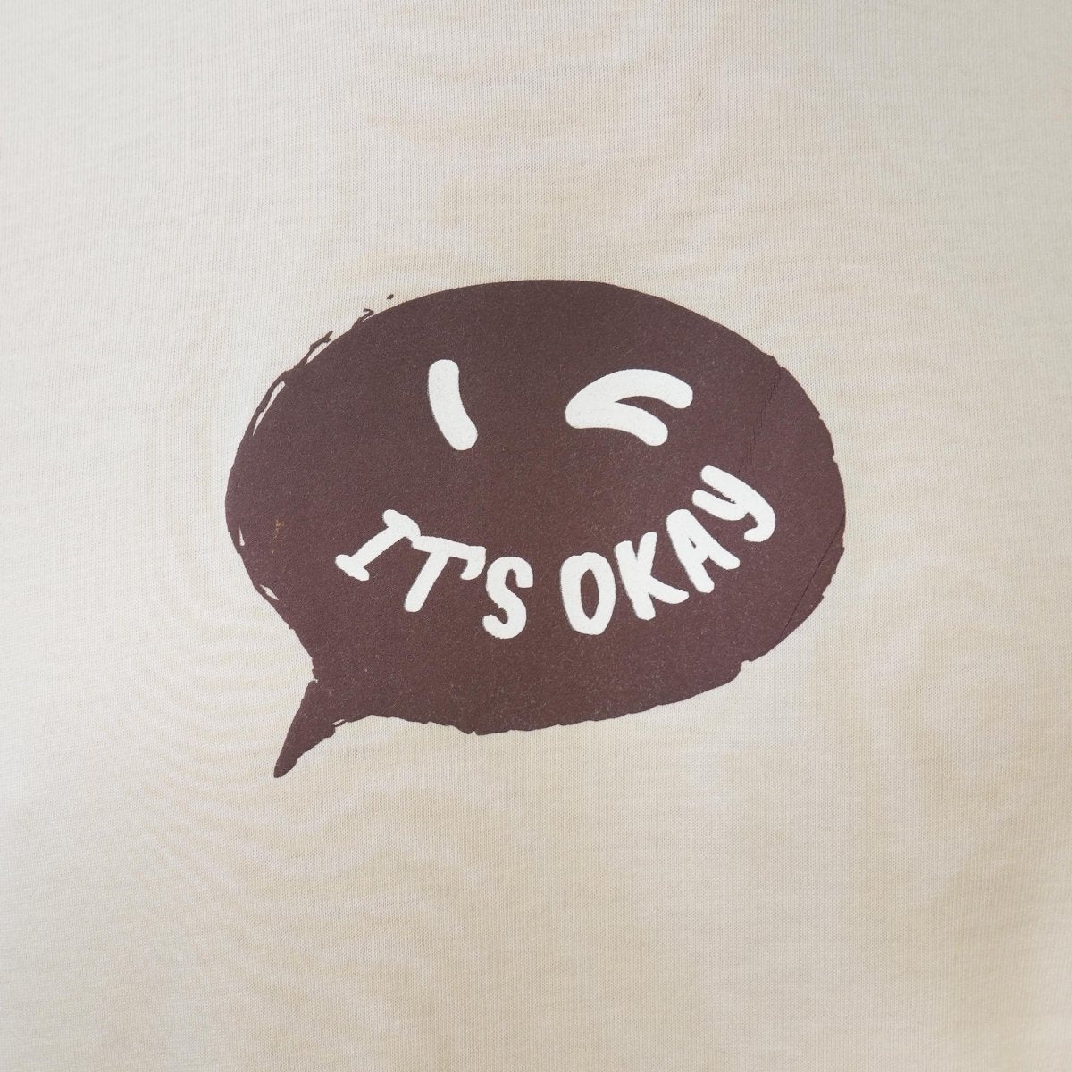 تيشيرت قطني مطبوع بأكمام قصيرة ورقبة دائرية وياقة دائرية