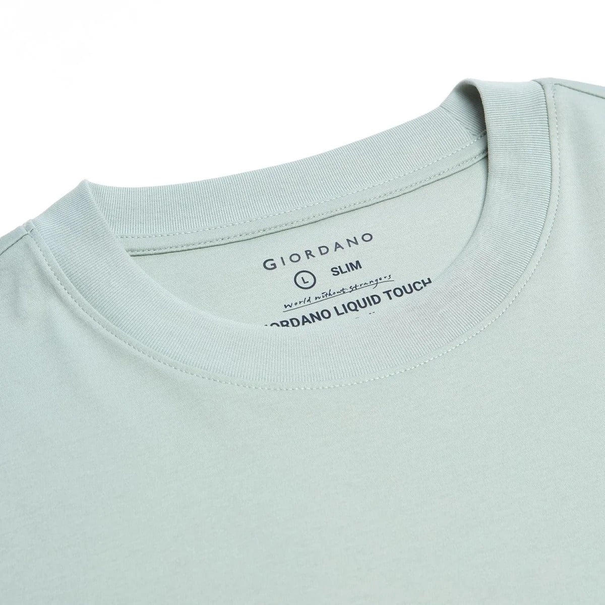 Men's Slim Fit Liquid Touch Cotton Crew Neck Tee (feel the difference)
