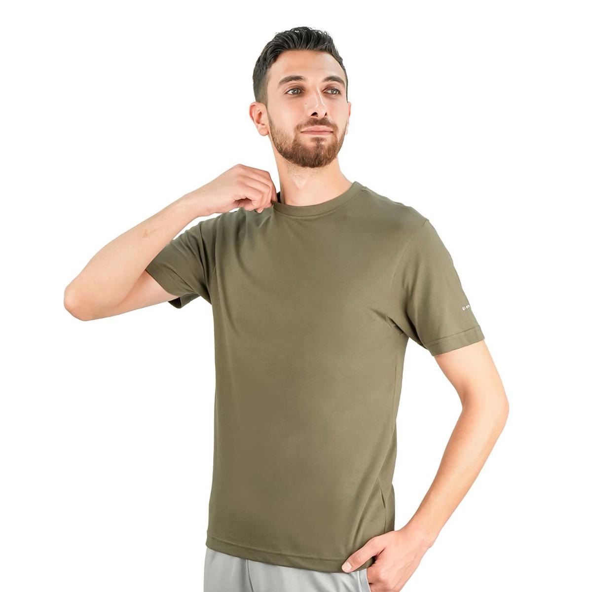 Cotton Jersey Crewneck Short Sleeve Slim Tee