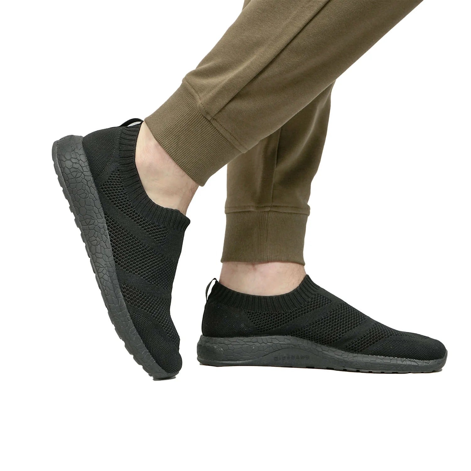 بنطال رياضي متوسط ​​الارتفاع بقصة ضيقة ومطاطية من القطن/البوليستر من قماش تيري فرنسي