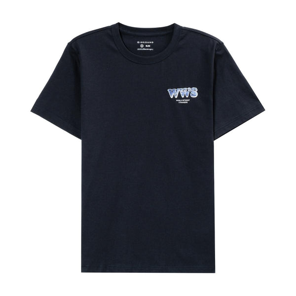 Cotton Jersey Crewneck Short Sleeve Slim Print Tees (WWS)