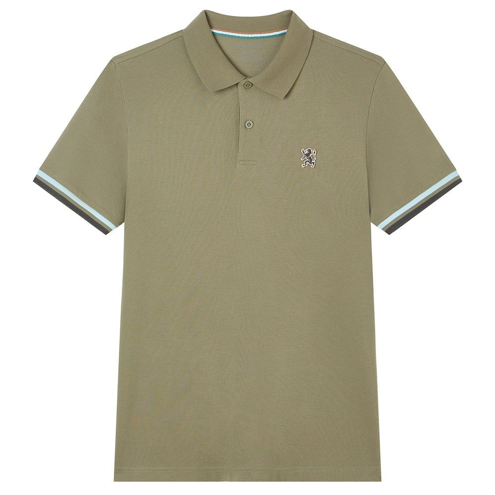 Men’s Slim Fit Embroidery Solid Polo