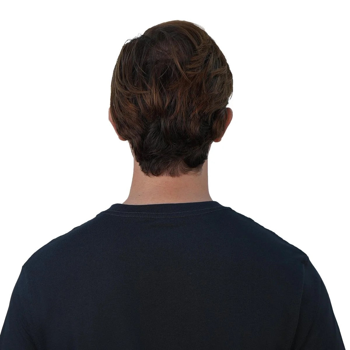 تيشيرت قطني مطبوع بأكمام قصيرة ورقبة دائرية وياقة دائرية